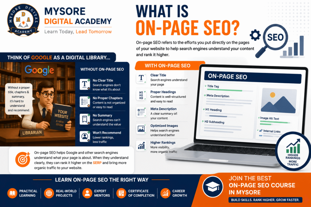 On-Page SEO Course in Mysore: Master Real Rankings 1 What is On-Page SEO?